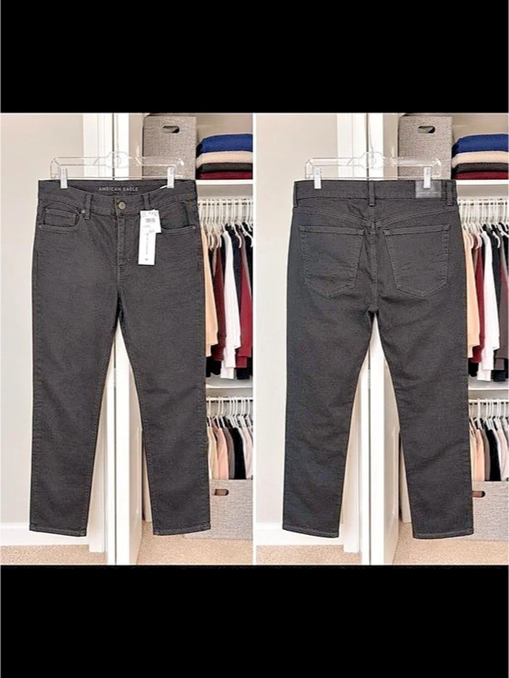 American Eagle Outfitters AE High-Waisted Black Skinny Jeans NWT